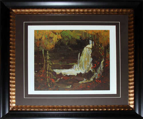 Woodland Waterfall 1916-1917 by Tom Thomson Canadian Art Print Frame Group of Seven