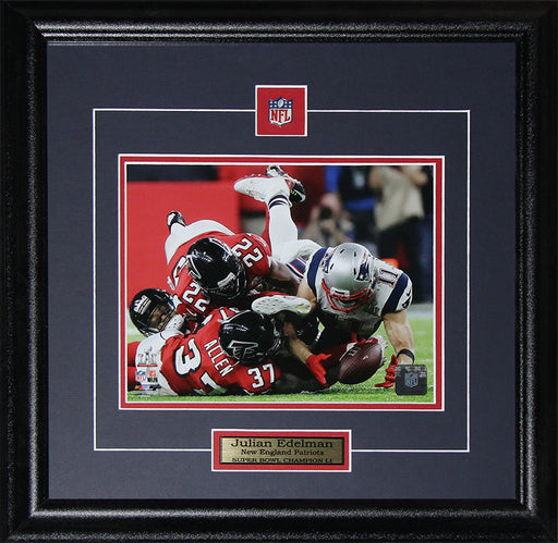 Julian Edelman New England Patriots "The Catch" Superbowl LI 8x10 Football Frame