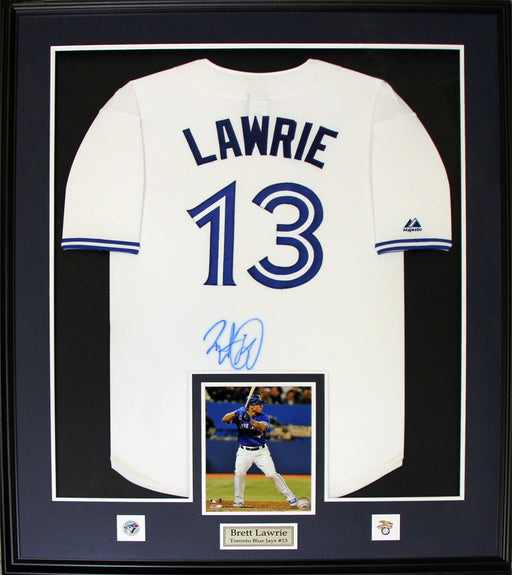 Brett Lawrie Toronto Blue Jays Signed Jersey Baseball Collector Frame