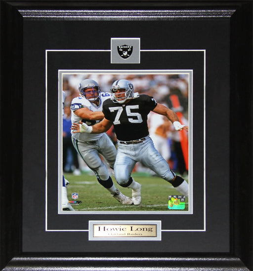 Howie Long Oakland Raiders 8x10 Football Memorabilia Collector Frame