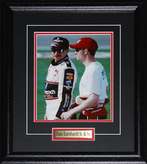 Dale Earnhardt Sr. & Jr. NASCAR Auto Motorsport Racing Driver 8x10 Frame