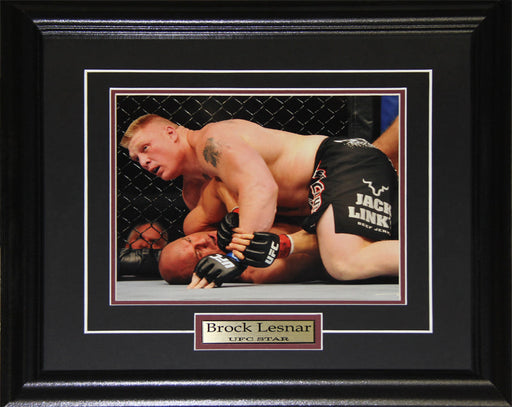 Brock Lesnar UFC MMA Mixed Martial Arts Heavyweight 8x10 Collector Frame