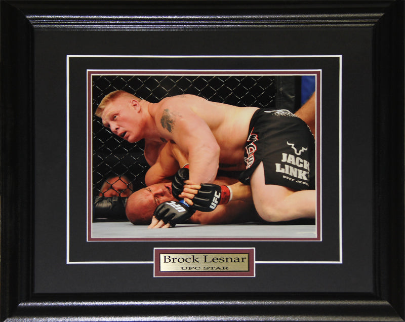 Winner Ufc Frame Brock Lesnar UFC MMA Mixed Martial Arts Heavyweight 8x10 Collector ...
