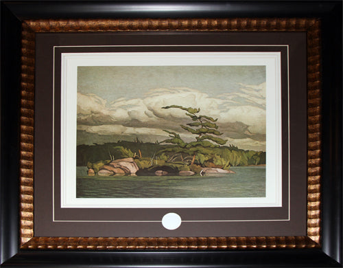 Island Moose Lake 1968 by Alfed Joseph A. J. Casson Canadian Art Print Frame