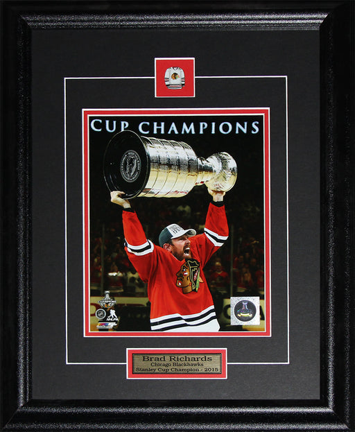 Brad Richards Chicago Blackhawks 2015 Stanley Cup 8x10 Hockey Frame