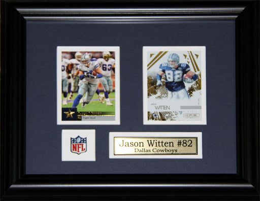 Jason Witten Dallas Cowboys 2 Card Football Memorabilia Collector Frame