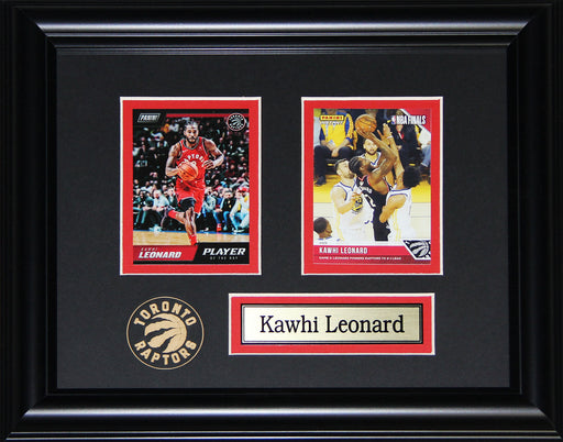 Kawhi Leonard Toronto Raptors Basketball Sports Memorabilia 2 Card Collector Frame