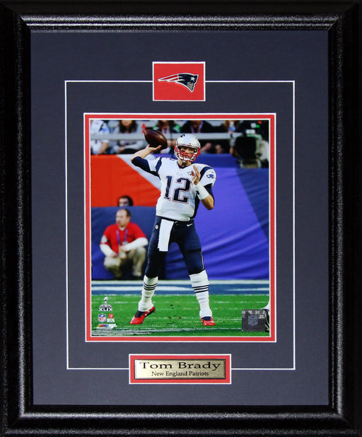 Tom Brady New England Patriots Superbowl XLIX 8x10 Football Collector Frame