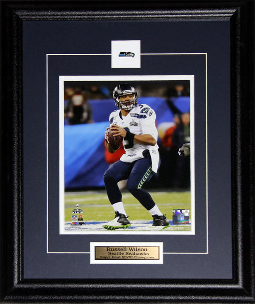 Russell Wilson Seattle Seahawks Superbowl XLVIII 8x10 Football Frame