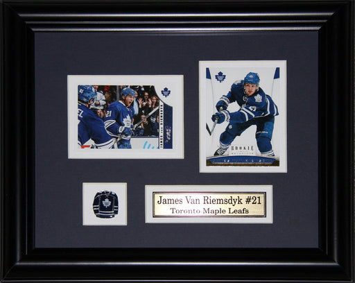 James Van Riemsdyk Toronto Maple Leafs 2 Card Hockey Collector Frame