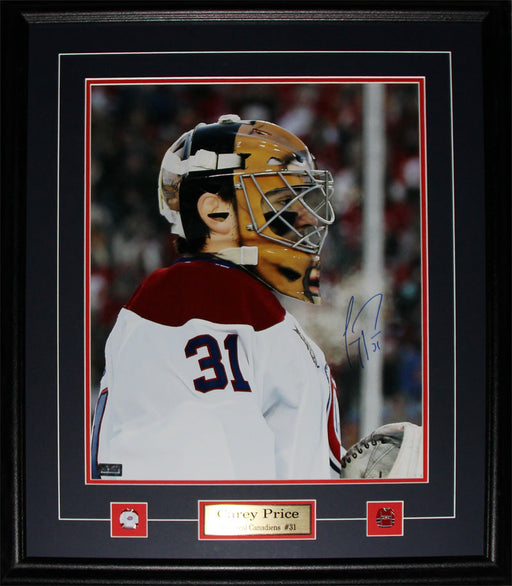 Carey Price Montreal Canadiens Signed 16x20 Hockey Collector Frame