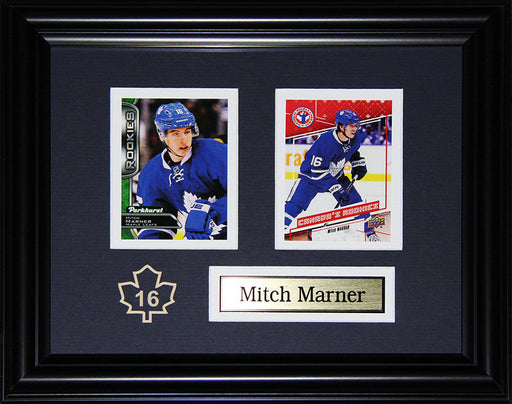 Mitch Marner Toronto Maple Leafs 2 Card Hockey Memorabilia Collector Frame