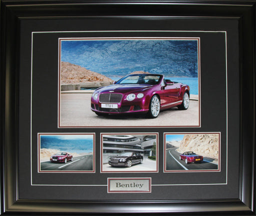 Bentley Motors Limited Luxury Automative Car 4 Photograph Collector Frame