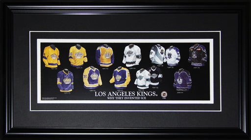 Los Angeles Kings Hockey Jersey Evolution Hockey Memorabilia Collector Frame