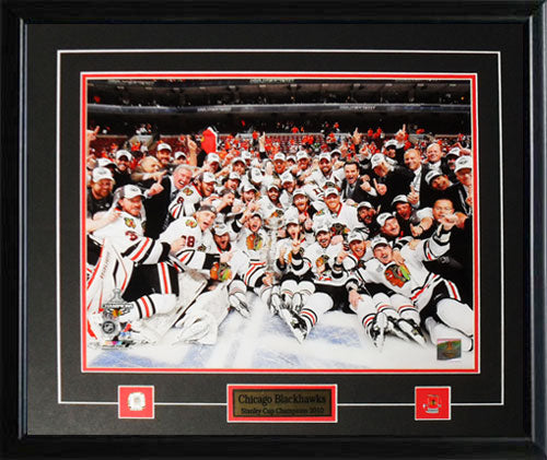 Chicago Blackhawks 2010 Stanley Cup 16x20 Hockey Memorabilia Collector Frame