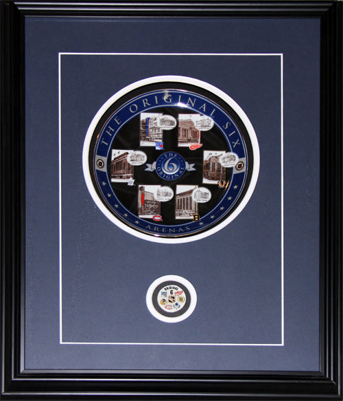 Original Six Kitchen Plate Hockey Memorabilia Collector Frame