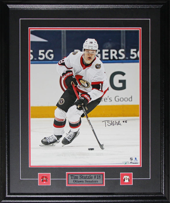 Tim Stutzle Ottawa Senators Hockey Sports Memorabilia Signed 16x20 Collector Frame