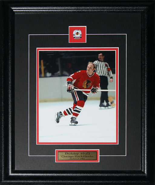Bobby Hull Chicago Blackhawks 8x10 Hockey Memorabilia Collector Frame