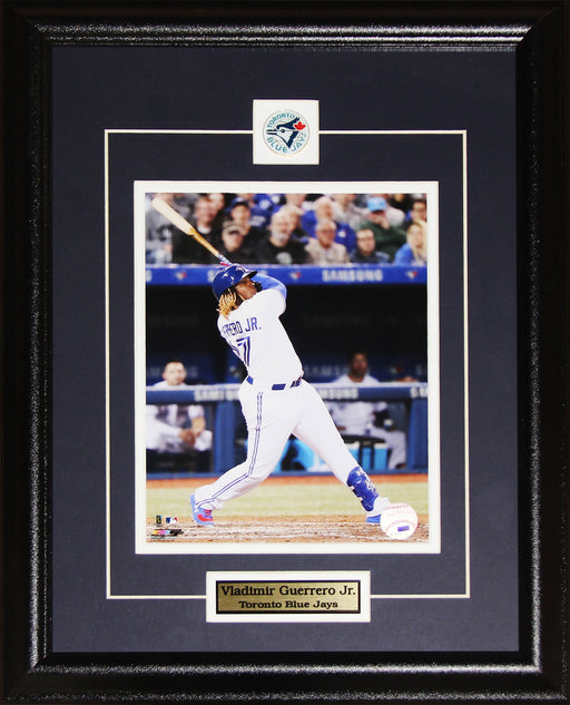 Vladimir Guerrero Jr. Toronto Blue Jays Baseball Memorabilia 8x10 Frame (Hit Shot)