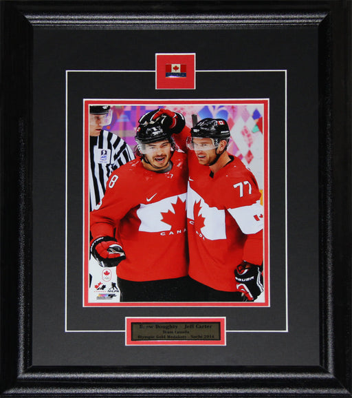 Drew Doughty & Jeff Carter 2014 Team Canada 8x10 Memorabilia Collector Frame