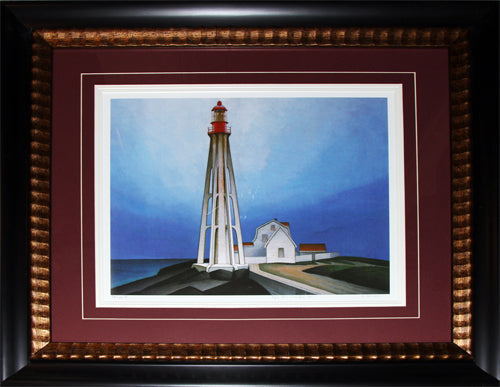 Lighthouse, Father Point 1930 by Lawren Harris  Canadian Art Frame Group of Seven