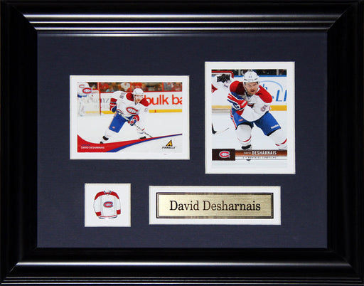 David Desharnais Montreal Canadiens 2 Card Hockey Collector Frame