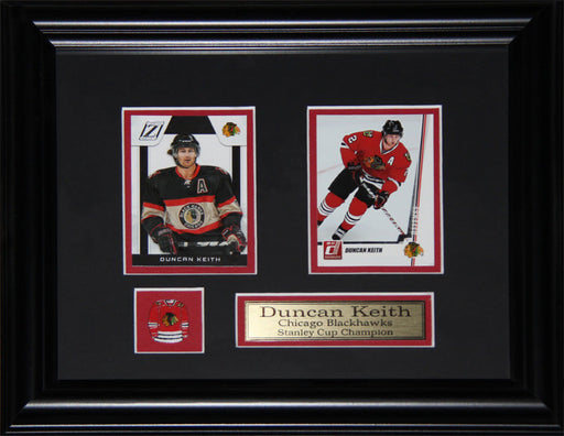 Duncan Keith Chicago Blackhawks 2 Card Hockey Memorabilia Collector Frame