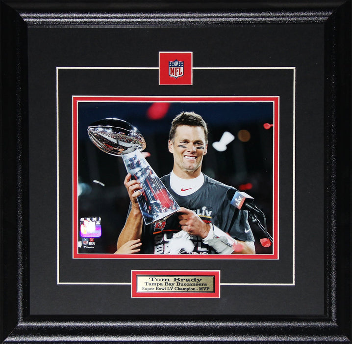 Tom Brady Tampa Bay Buccaneers Superbowl LV MVP 8x10 Photo Football Collector Frame