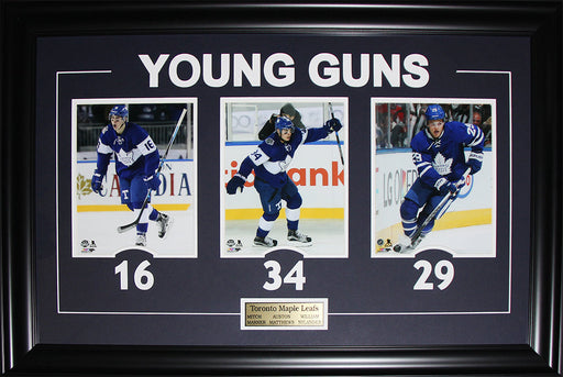 Auston Matthews Mitch Marner William Nylander Young Guns Toronto Maple Leafs 3 Photo Hockey Frame