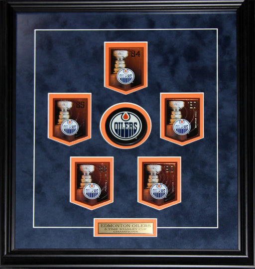 Edmonton Oilers Stanley Cup Panini Cards Hockey Memorabilia Collector Frame