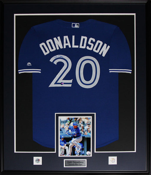 Josh Donaldson Toronto Blue Jays Signed Jersey Baseball Collector Frame