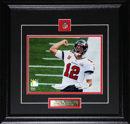 Tom Brady Tampa Bay Buccaneers Superbowl LV 8x10 Photo Football Collector Frame (Yell)