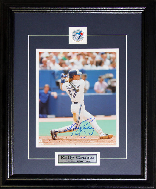 Kelly Gruber Toronto Blue Jays Signed 8x10 Baseball Collector Frame