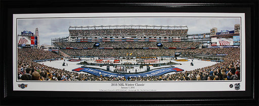 2016 Winter Classic Montreal Canadiens vs. Boston Bruins Gillette Stadium Panorama Hockey Frame