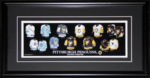 Pittsburgh Penguins Jersey Evolution Hockey Memorabilia Collector Frame