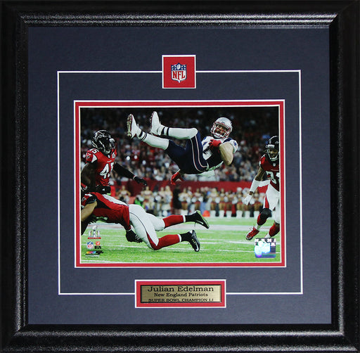 Julian Edelman New England Patriots Superbowl LI 8x10 Football Frame