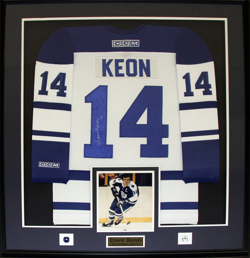 Dave Keon Toronto Maple Leafs Signed Jersey Hockey Collector Frame