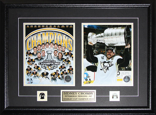 Sidney Crosby Pittsburgh Penguins 2016 Stanley Cup Collage 2 Photo Hockey Frame