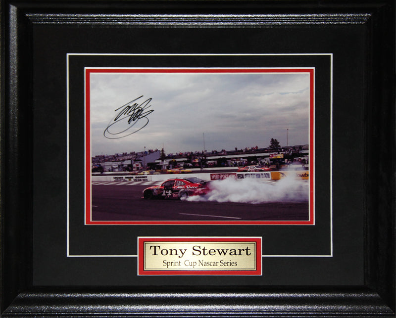 Tony Stewart NASCAR  Auto Motorsport Racing Driver Signed 8x10 Racer Frame