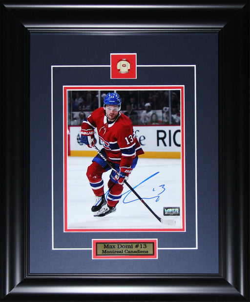 Max Domi Montreal Canadiens Hockey Sports Memorabilia Signed 8x10 Collector Frame