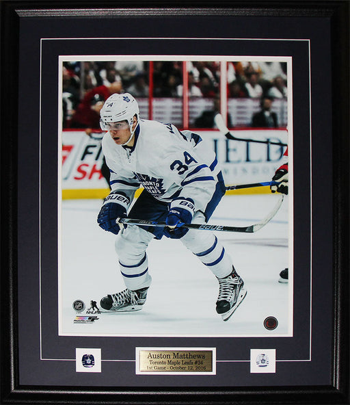 Auston Matthews Toronto Maple Leafs 16x20 Hockey Memorabilia Collector Frame