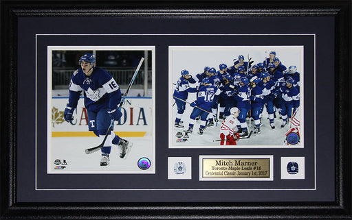 Mitch Marner Toronto Maple Leafs Centennial Classic 2 Photo Hockey Frame