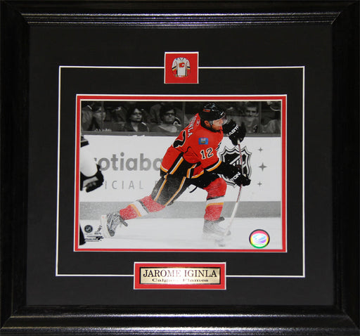 Jarome Iginla Calgary Flames 8x10 Hockey Memorabilia Collector Frame