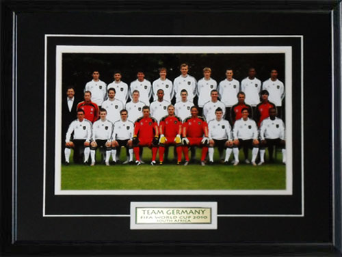 Team Germany 2010 FIFA World Cup Soccer Football 8x12 Collector Frame