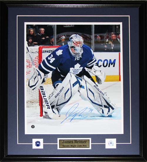 James Reimer Toronto Maple Leafs Signed 16x20 Hockey Collector Frame