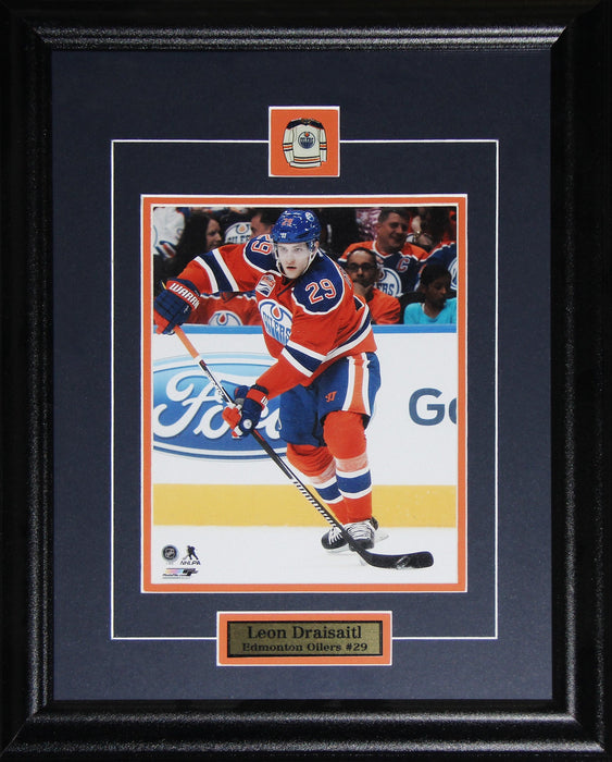 Leon Draisaitl Edmonton Oilers Hockey Sports Memorabilia Collector 8x10 Frame
