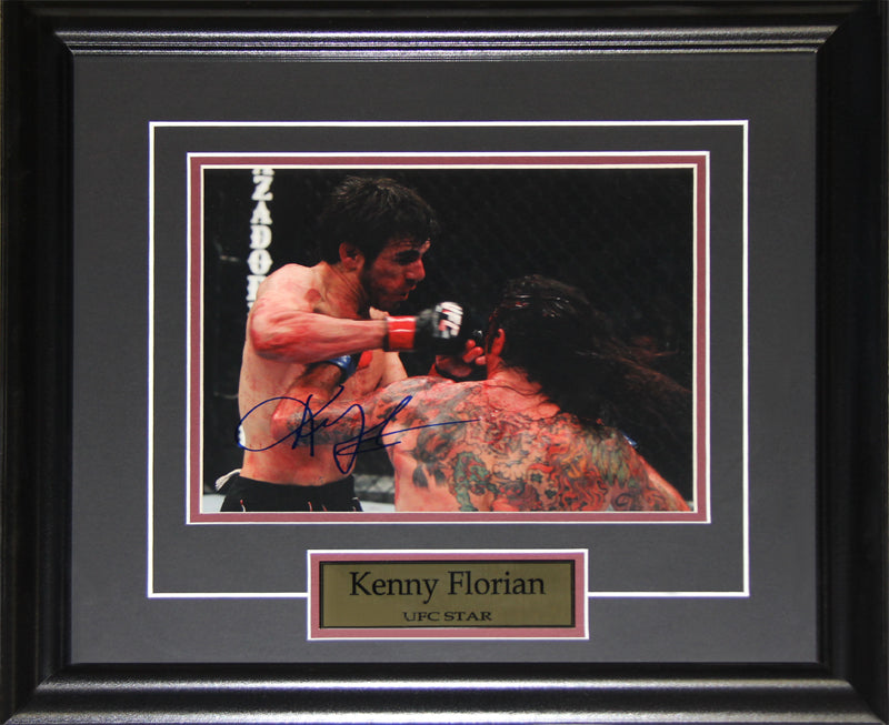 Kenny Florian UFC MMA Mixed Martial Arts Signed 8x10 Memorabilia Collector Frame