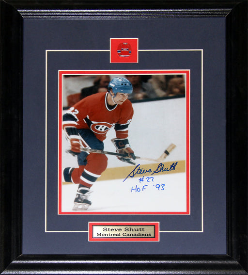Steve Shutt Montreal Canadiens Signed 8x10 Hockey Collector Frame