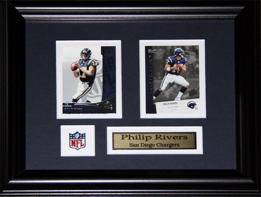 Phillip Rivers San Diego Chargers 2 Card Football Collector Frame
