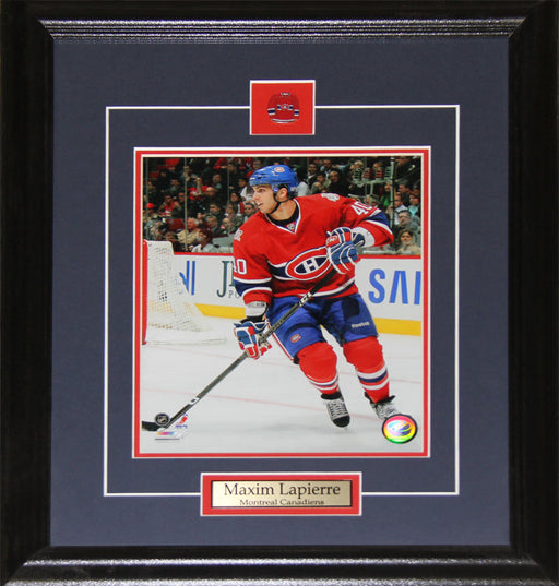 Maxim Lapierre Montreal Canadiens 8x10 Hockey Memorabilia Collector Frame